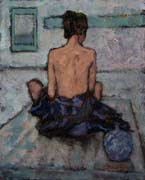 Girl in Fallen Kimono - Windsor